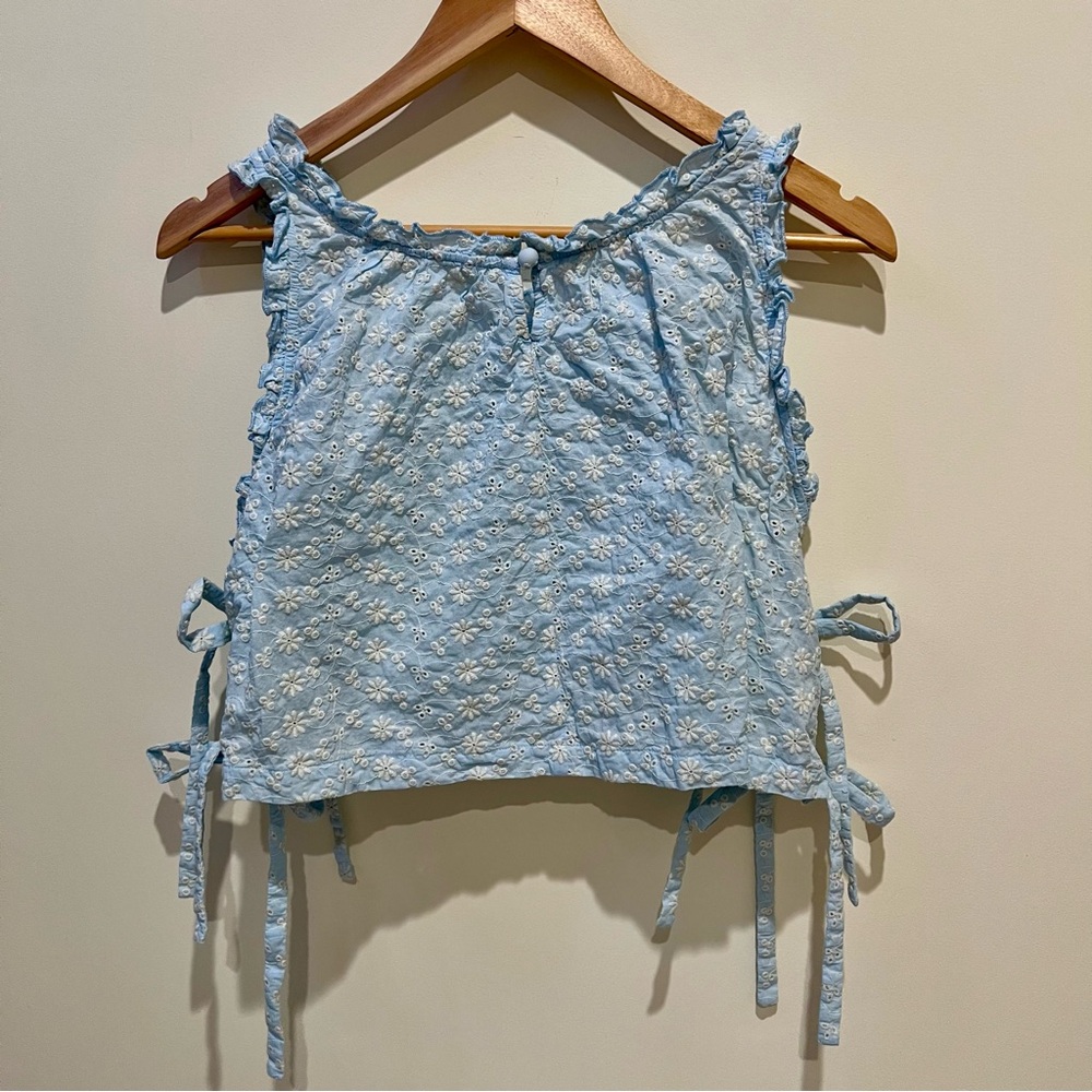 ASOS Light Blue Floral Ribbon Tank Top - Picture 6 of 6